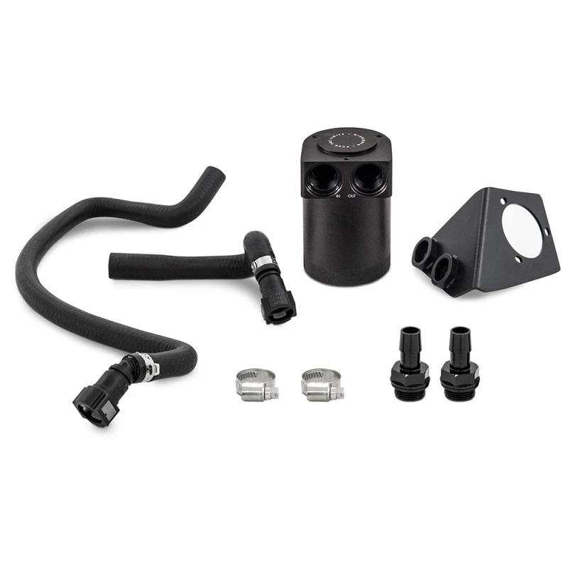 Mishimoto 2020+ Chevrolet Corvette C8 Öl-Auffangbehälter-Kit (PCV-Seite) - Schwarz