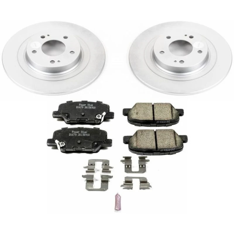 Power Stop Rear Z17 Evolution Geomet Coated Brake Kit for 14-18 Mitsubishi Outlander