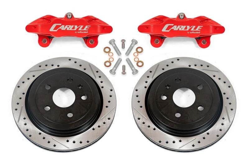 BMR Brake Kit for 14-17 Chevrolet SS with 15in Conversion Drilled & Slotted Rotors and Red Calipers