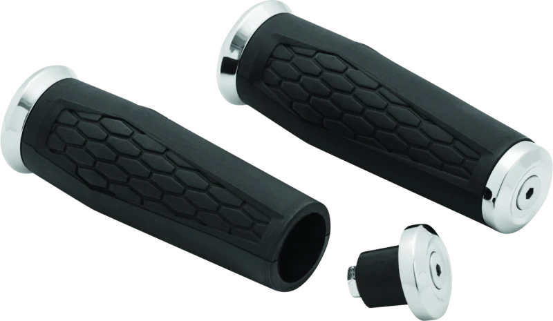 Kuryakyn Hex Grips 1inch Universal Chrome