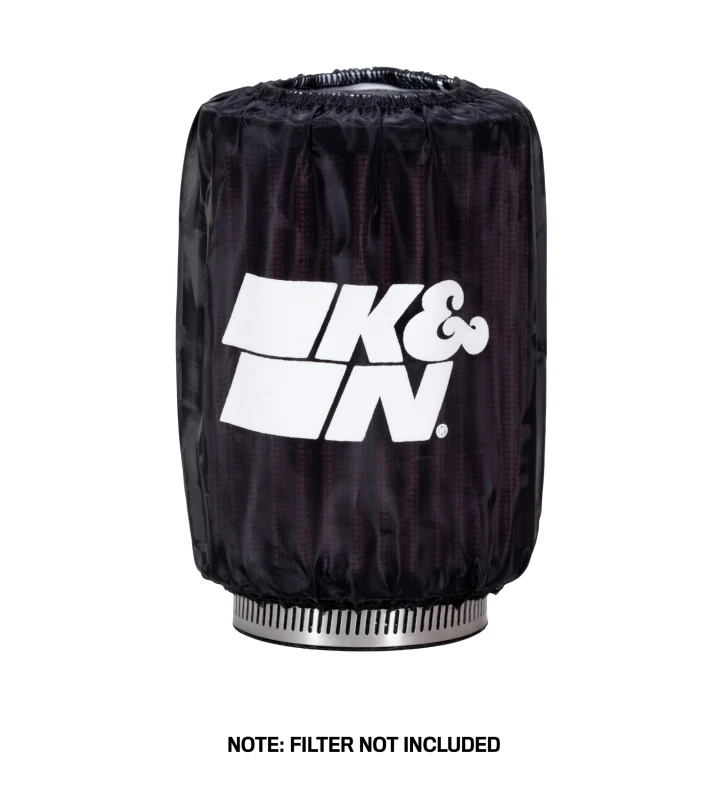 K&N Round Straight - Black - 3.5in ID x 5in H - Precharger Air Filter Wrap Blue
