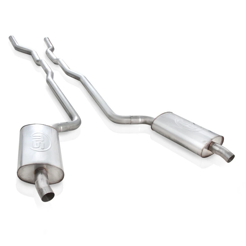 Stainless Works 1973-82 Corvette Auspuff 2-1/2 Zoll Werkstil-Schalldämpfer 2-1/2 Zoll Abbiegungen