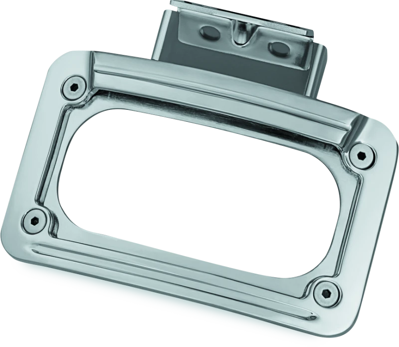Kuryakyn L.E.D. Curved License Plate Frame for Indian Motorcycles Chrome