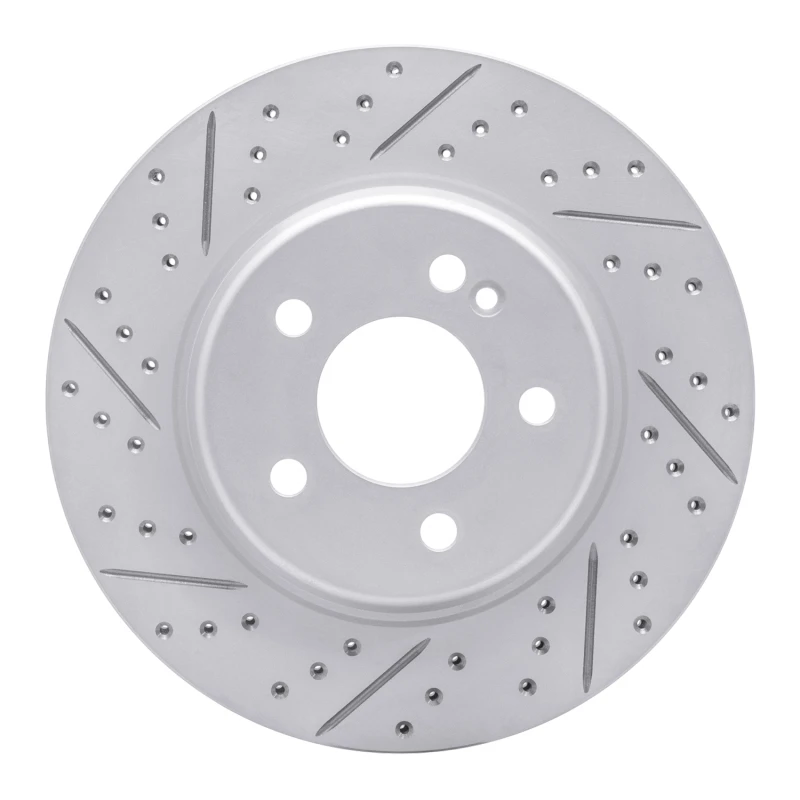 DFC 15-23 Mercedes-Benz E350 Rear Left Drilled & Slotted Geoperformance Rotor