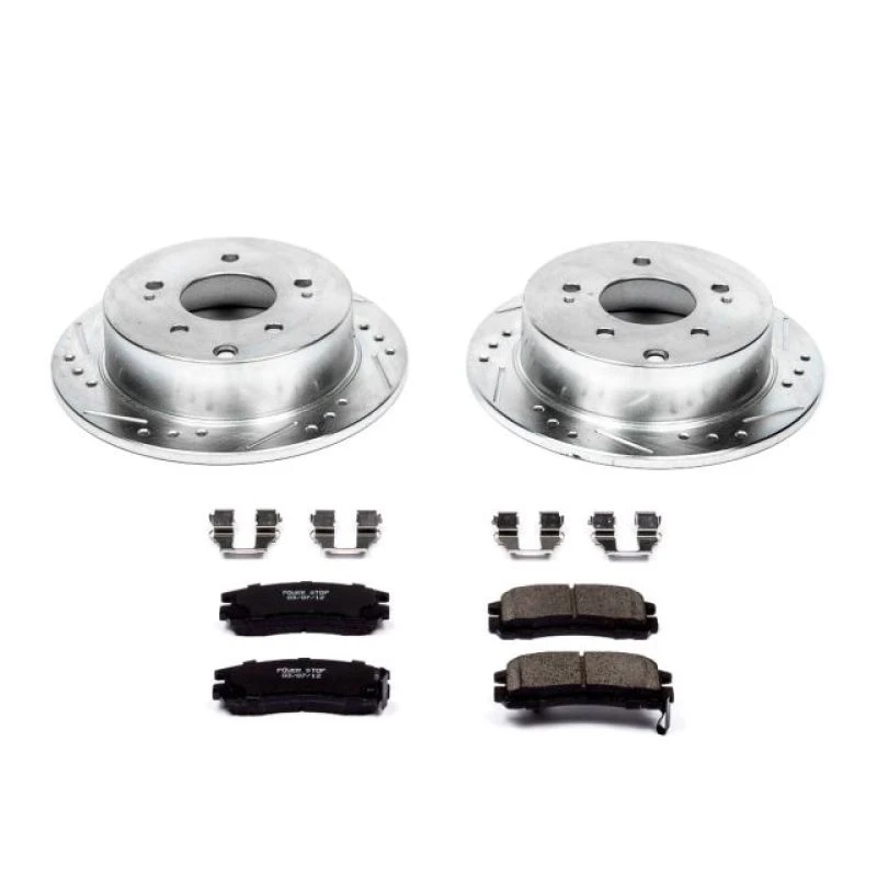 Power Stop Rear Z23 Evolution Sport Brake Kit for 06-12 Mitsubishi Eclipse