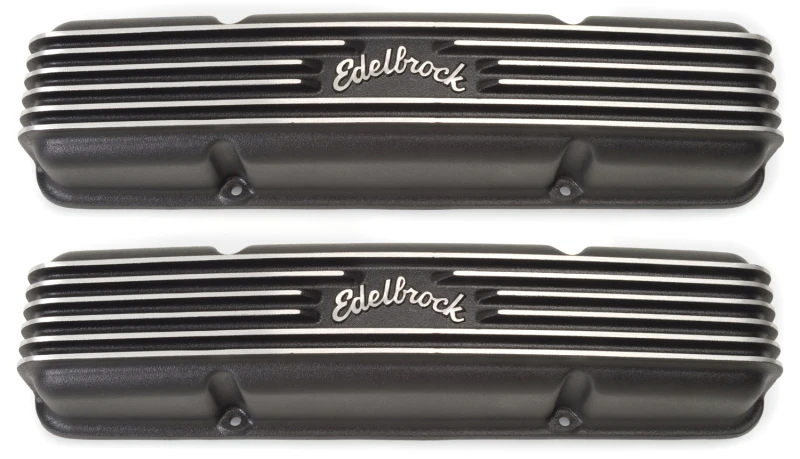 Edelbrock Ventildeckel Classic Series Chevrolet 1959-1986 262-400 CI V8 Schwarz