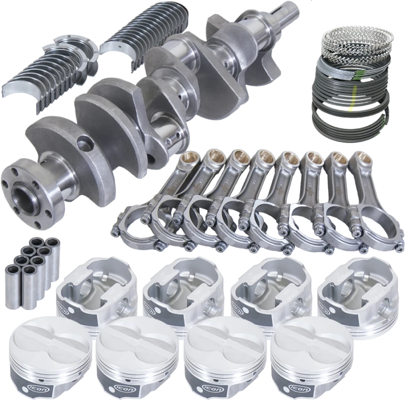 Eagle Ford 289/302 3.250in Kurbelwelle 5.400in I-Träger Pleuel -11cc Flachboden 4.030in Kolben Rotierende Baugruppe