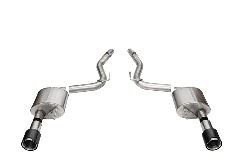 Corsa 2024 Ford Mustang GT Coupe 3in Sport Axle-Back Exhaust - 4.5in Carbon Fiber Tips