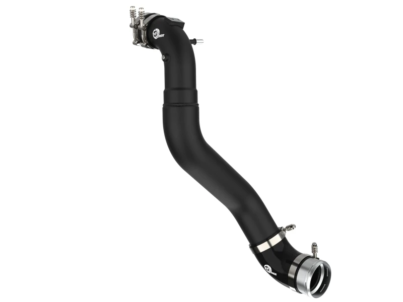 aFe BladeRunner 21-22 Ford F-150 Ecoboost V6-3.5L(tt) Aluminium Heiß- und Kaltladungsrohr-Kit Schwarz