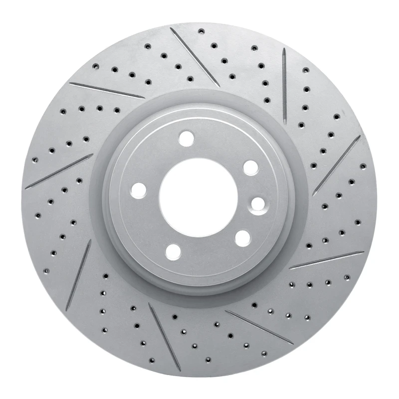 DFC 18-24 Land Rover Range Rover Sport Front Right Drilled & Slotted Geoperformance Rotor