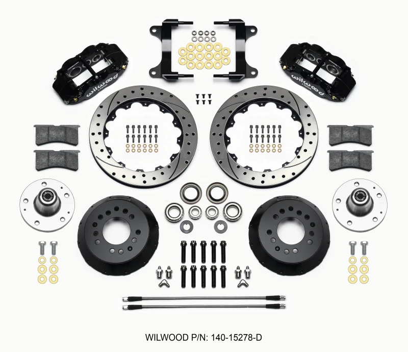 Wilwood Narrow Superlite 6R Vorderrad-Kit 12,88 Zoll gebohrt 82-92 Camaro/Firebird