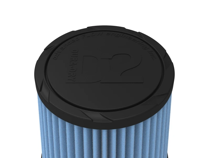 aFe POWER Universal Clamp-On Air Filter w/ D2 Dura-Dry Media - 3-1/2in F x 6in B x 4-3/4in T x 6in H
