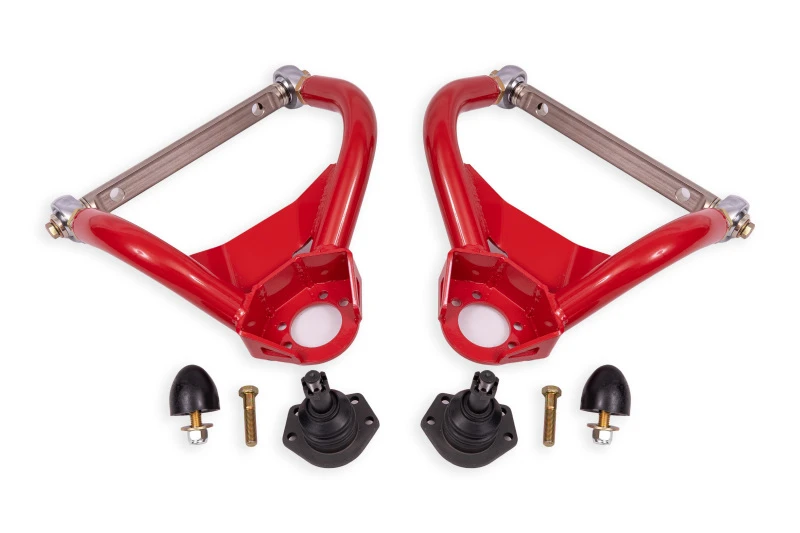 BMR 64-72 GM A-Body Adjustable Upper A-Arms Standard Ball Joint - Red
