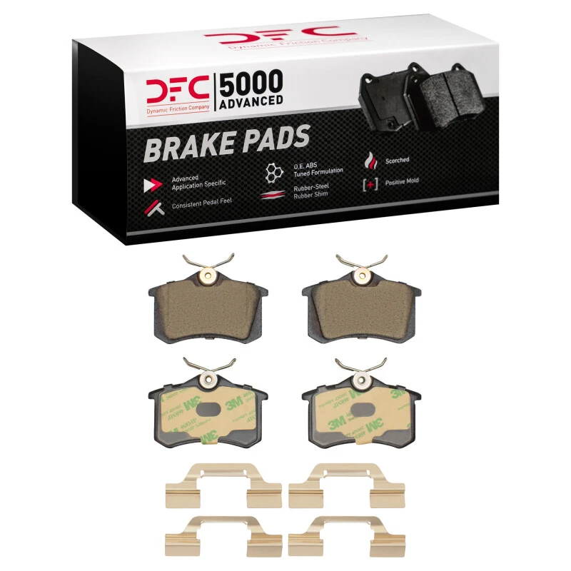 DFC 04-05 Volkswagen Jetta Sedan Rear 5000 Advanced Ceramic Brake Pads and Hardware Kit