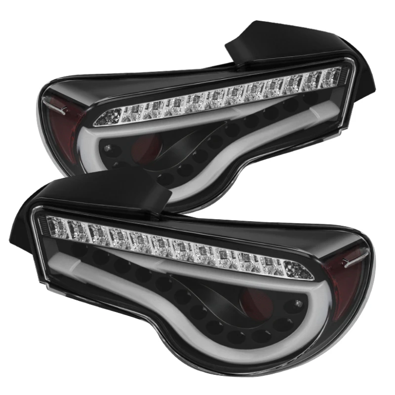 Spyder Light Bar LED Tail Lights Black ALT-YD-SFRS12-LBLED-BK for Scion FRS 12-14/Subaru BRZ 12-14