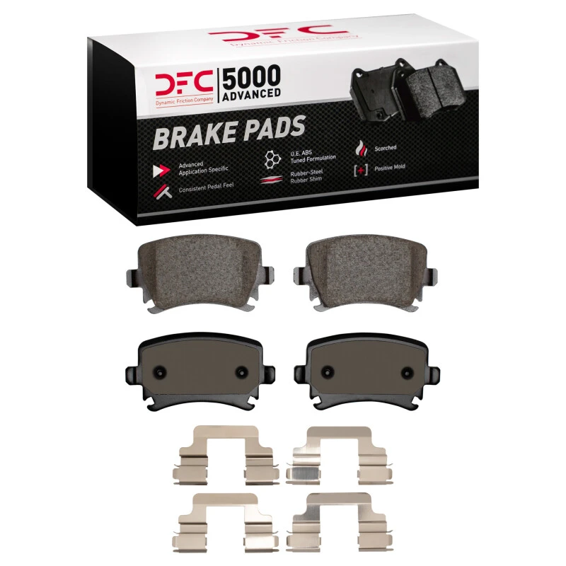 DFC 06-21 Audi TT Quattro Rear 5000 Advanced Low Metallic Brake Pads and Hardware Kit