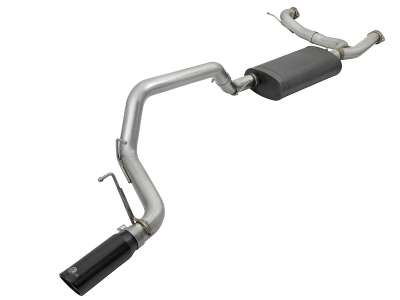 aFe MACHForce XP 3 Zoll 304 SS Cat-Back Auspuff mit schwarzen Endstücken 10-17 Nissan Patrol (Y62) V8-5.6L