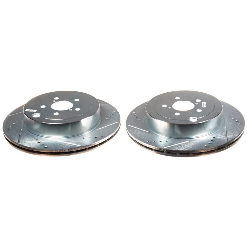 Power Stop Evolution Drilled & Slotted Rotors - Pair for 17-20 Subaru BRZ Rear