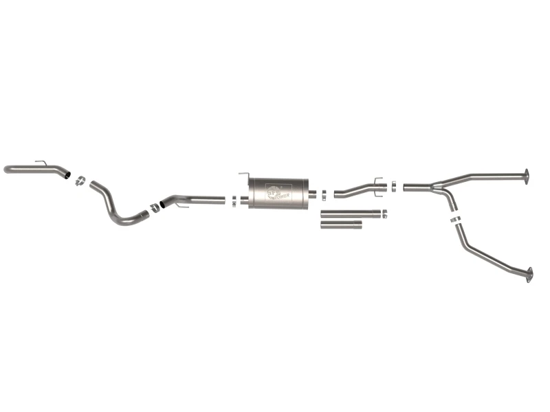 aFe 2022 Toyota Tundra V6-3.5L (tt) Apollo GT-Serie Hi-Tuck 2,5 Zoll bis 3 Zoll 409 SS Kat-Back-Abgasanlage