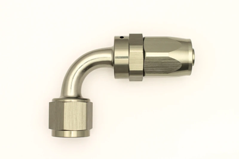 DeatschWerks 8AN Female Swivel 90-Degree Hose End CPE