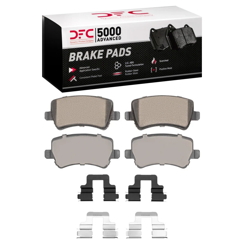 DFC 07-18 Volvo V60 Cross Country Rear 5000 Advanced Ceramic Brake Pads & Hardware Kit