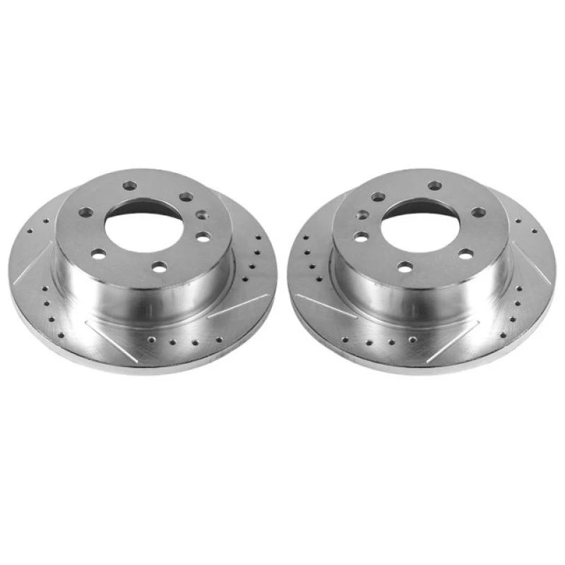 Power Stop 07-09 Dodge Sprinter 2500 Rear Evolution Drilled & Slotted Rotors - Pair