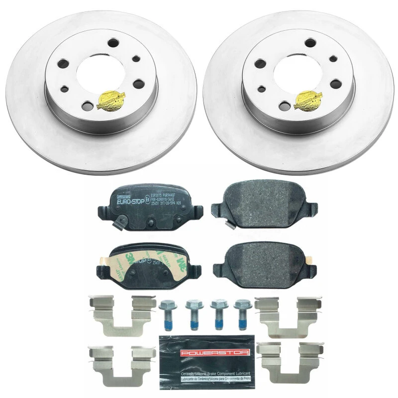 Power Stop 12-19 Fiat 500 Rear Euro-Stop Brake Kit
