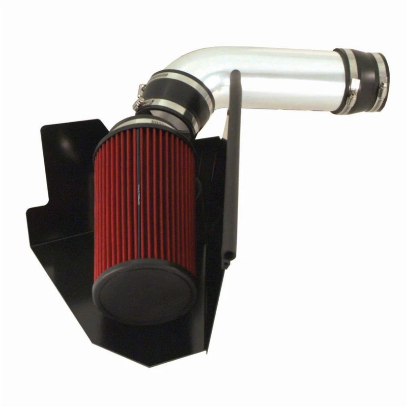 Spectre 96-00 GM Truck V8-5.0/5.7L F/I Luftansaugs-Kit - Klar eloxiert mit rotem Filter