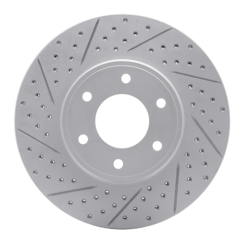 DFC 06-09 Chevrolet Trailblazer Front Left Drilled & Slotted Geoperformance Rotor