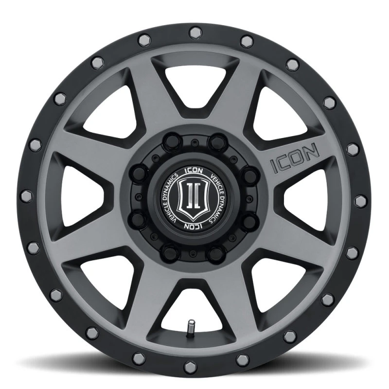 ICON Rebound HD 18x9 8x170 6mm Offset 5.25in BS 125mm Bore Titanium Wheel