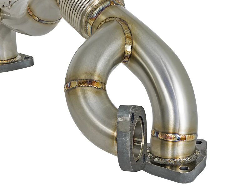 aFe Twisted Steel Header Up-Pipe 08-10 Ford Diesel LKW V8-6,4L (td)
