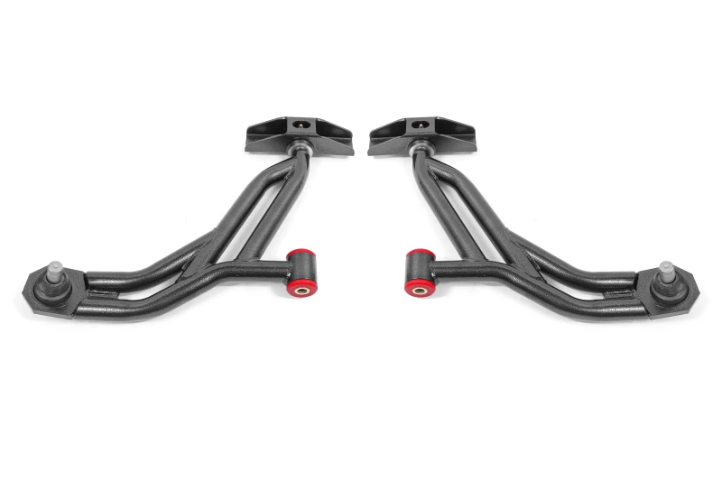 BMR 10-14 Ford Mustang / Shelby GT500 Non-Adj. Lower A-Arms (Poly/Delrin) - Black Hammertone