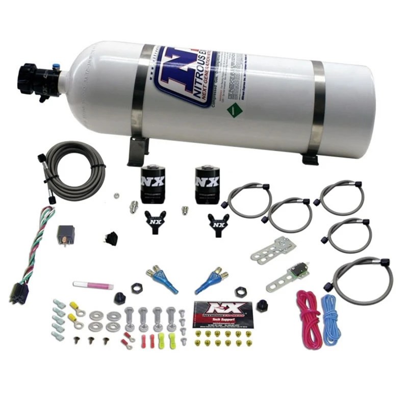 Nitrous Express 08-10 Dodge Viper EFI Doppel-Düse (100-300PS) mit 15lb-Flasche