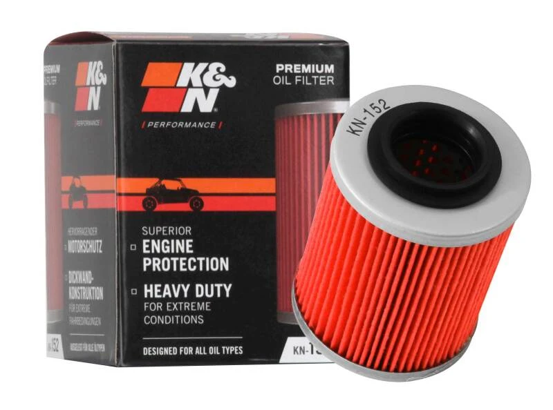K&N Aprilia / Bombardier / Can-Am / Ski Doo 2.219in OD x 2.969in H Ölfilter