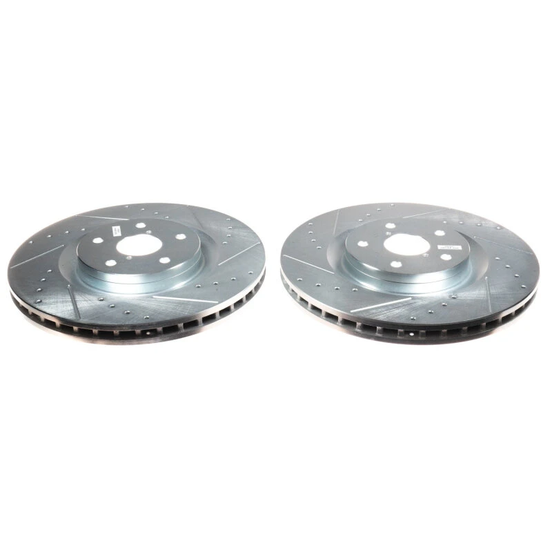 Power Stop Front Evolution Drilled & Slotted Rotors - Pair for 19-21 Subaru Ascent