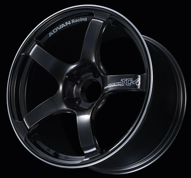 Advan TC4 17x7.5 +40 4-100 Black Gunmetallic & Ring Wheel