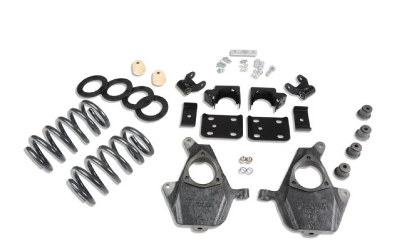 Belltech Tieferlegungskit 14 Chev/GM Silverado/Sierra Std Cab 2WD 3 Zoll oder 4 Zoll vorne/7 Zoll hinten ohne Stoßdämpfer