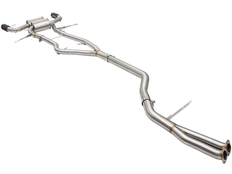 aFe MACHForce XP SS-304 Schwarze Spitze 3,0in-2,5in Dia Kat-Schalldämpfer 11-13 BMW 335i (E90/E92) 3,0L