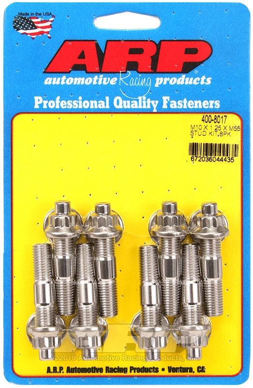 ARP Sport Compact M10 x 1,25 x 55mm Edelstahl Accessory Studs (8er-Pack)
