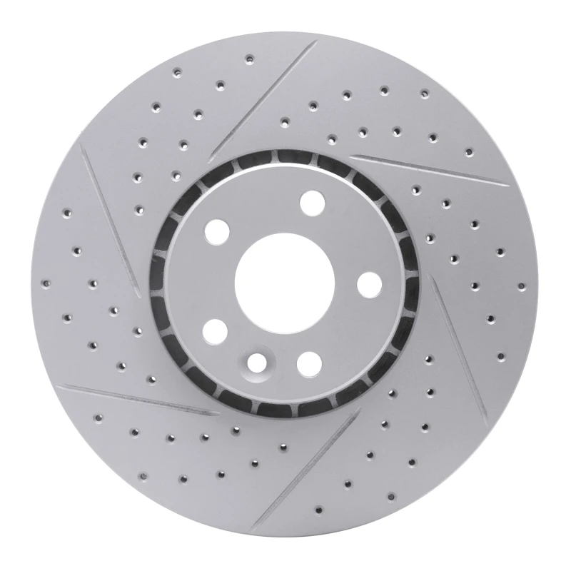 DFC 10-16 Volvo Xc60 Front Left Drilled & Slotted Geoperformance Rotor