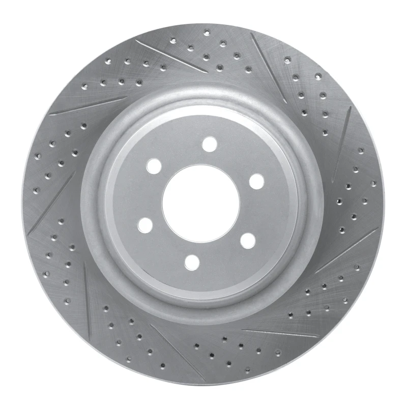 DFC 03-17 Dodge Viper Rear Right Drilled & Slotted Geoperformance Rotor