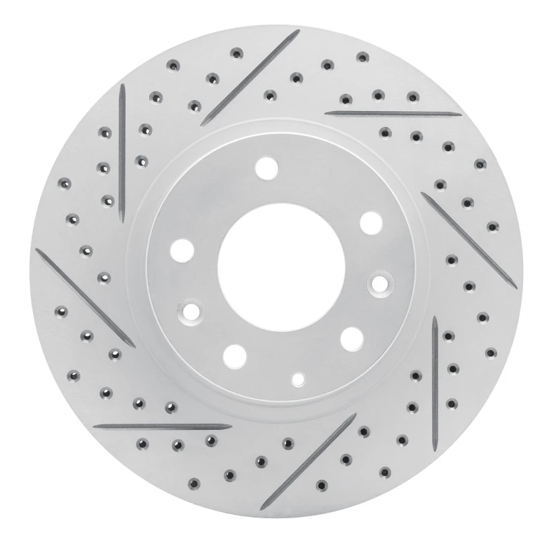 DFC 93-95 Mazda RX-7 Front Left Drilled & Slotted Geoperformance Rotor