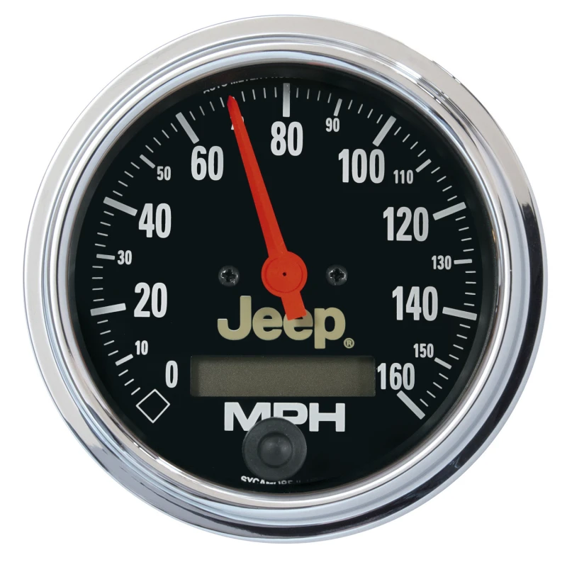 Autometer Jeep 3,375 Zoll In-Dash 0-160 MPH Elektrischer Geschwindigkeitsmesser - Programmierbar