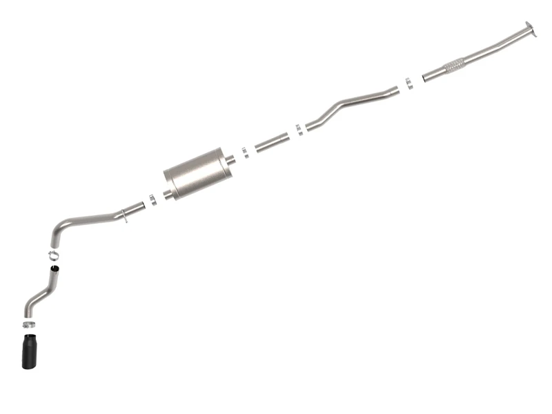 AFE Apollo GT Serie 19-20 GM 1500 2.7L (T) 409 SS CB Auspuffsystem mit schwarzer Spitze