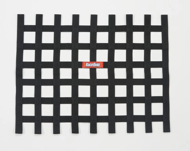 RaceQuip Schwarzes Band-Fensternetz
