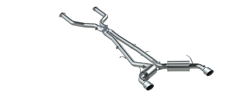 MBRP 16-22 Infiniti Q50 3.0L FWD/AWD 3 Zoll Kat-Back-System mit 4,5 Zoll OD-Spitzen - T304