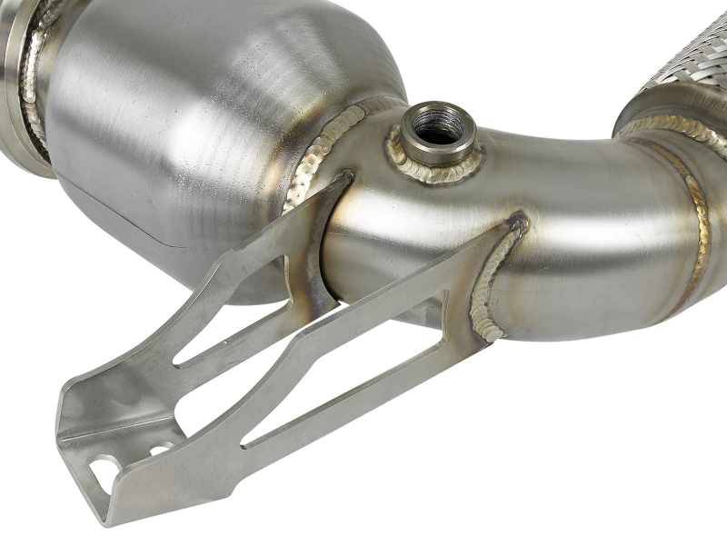 aFe Twisted Steel Street Series Down-Pipe 14-19 MINI Cooper S L4-2.0L (t) (deutsch: aFe verdrillte Stahl-Downpipe)