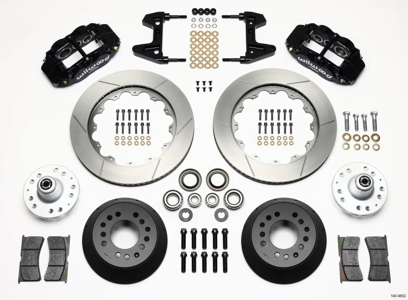 Wilwood Narrow Superlite 6R Vorderrad-Kit 14,00 Zoll 74-80 Pinto/Mustang II Bremsscheibe nur