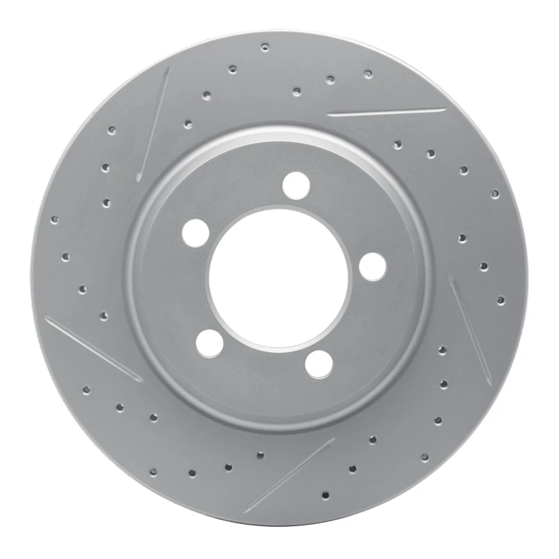 DFC 65-66 Ford Galaxie Front Left Drilled & Slotted Geoperformance Rotor