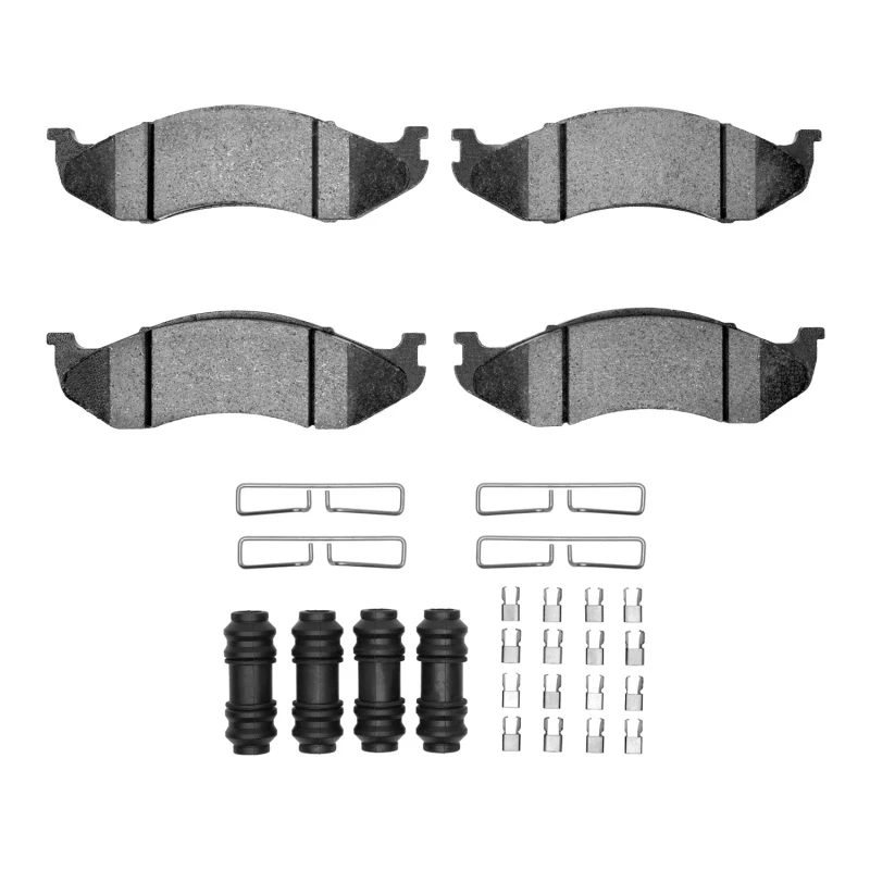 DFC 93-06 Jeep Wrangler Front 5000 Advanced Ceramic Brake Pads and Hardware Kit